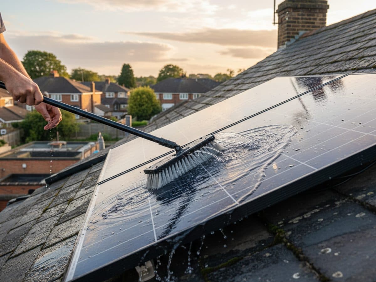 Solar Panel Cleaning detail