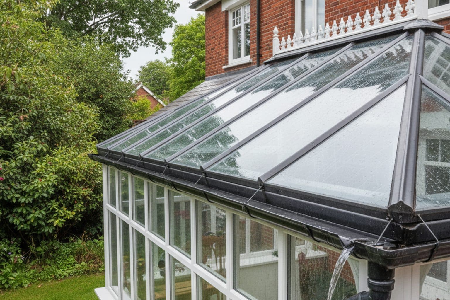 Clean solar array on a period home