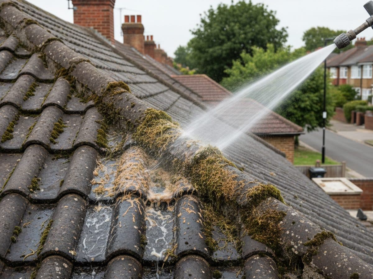 Roof Cleaning detail